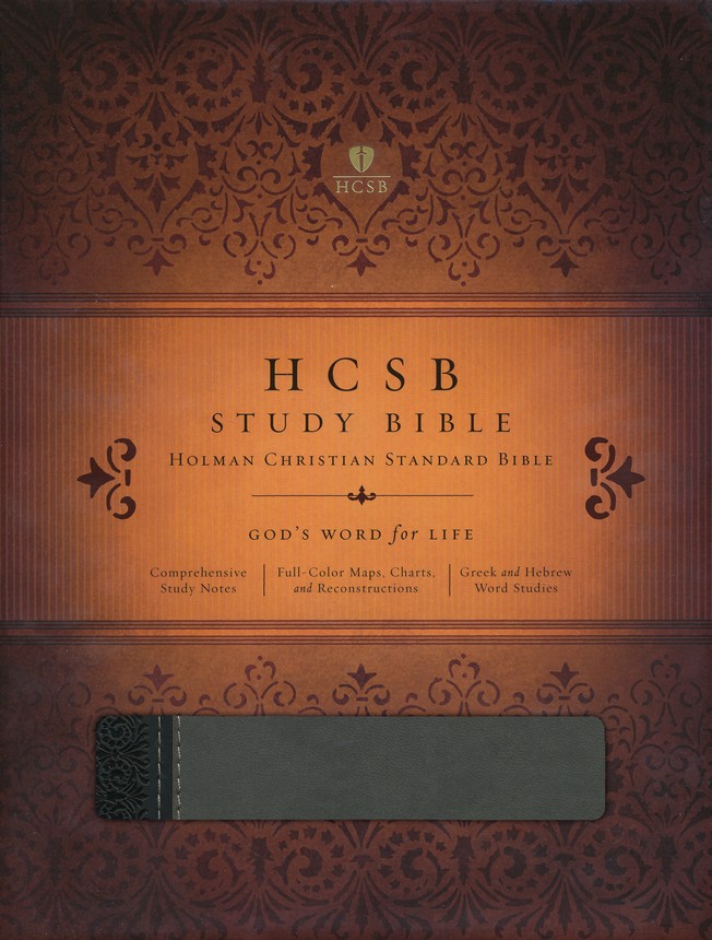 It's the brand new Holman Christian Standard Study Bible and it is 